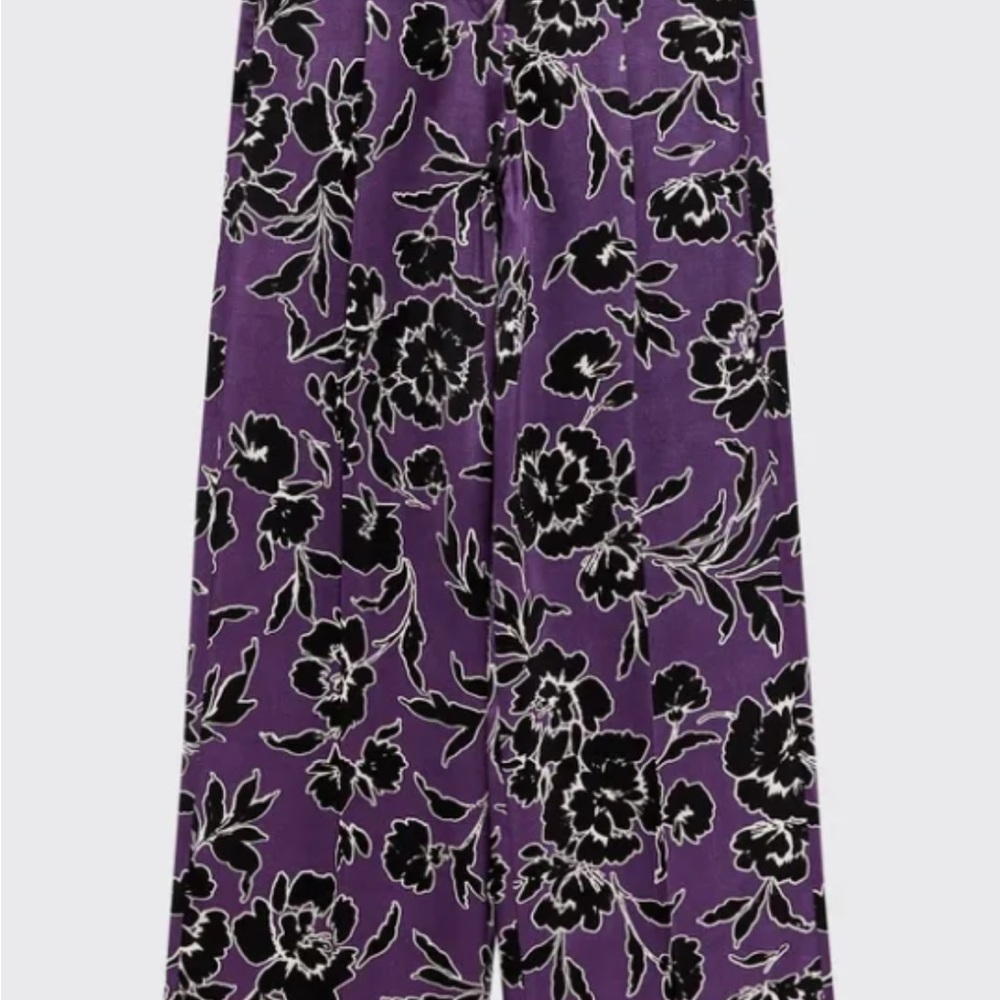 Black Top with Purple Floral Pants - Picture 10 of 10